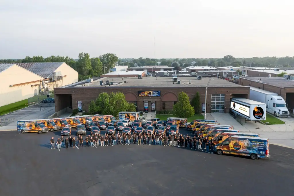 Romexterra Restoration team and vehicle fleet in Chicagoland