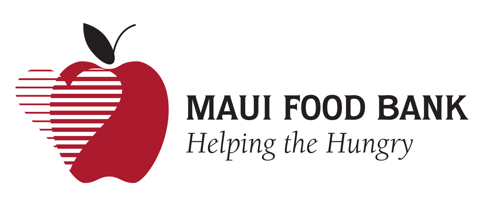 The logo for maui food bank helping the hungry