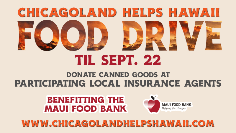 Chicagoland helps hawaii food drive on september 22